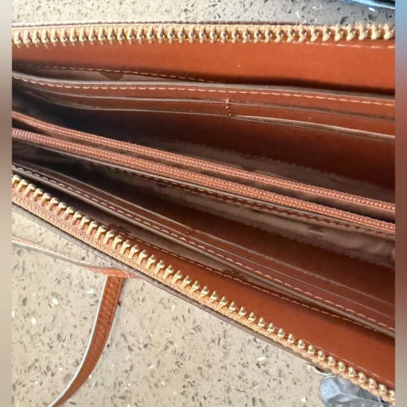 kate spade Brown Pebbled Leather Crossbody - Picture 6 of 7